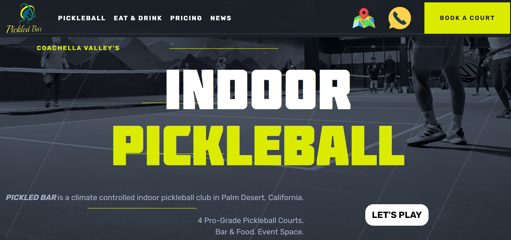 Indoor Pickleball in Palm Desert, CA Pickled Bar
